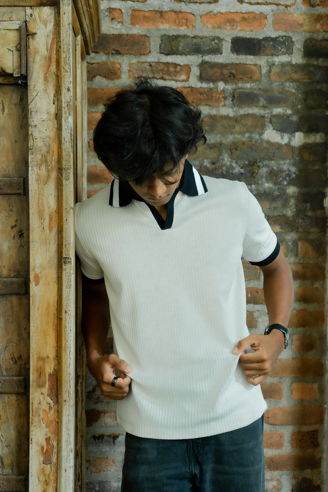 Contrast Collar Polo view 3