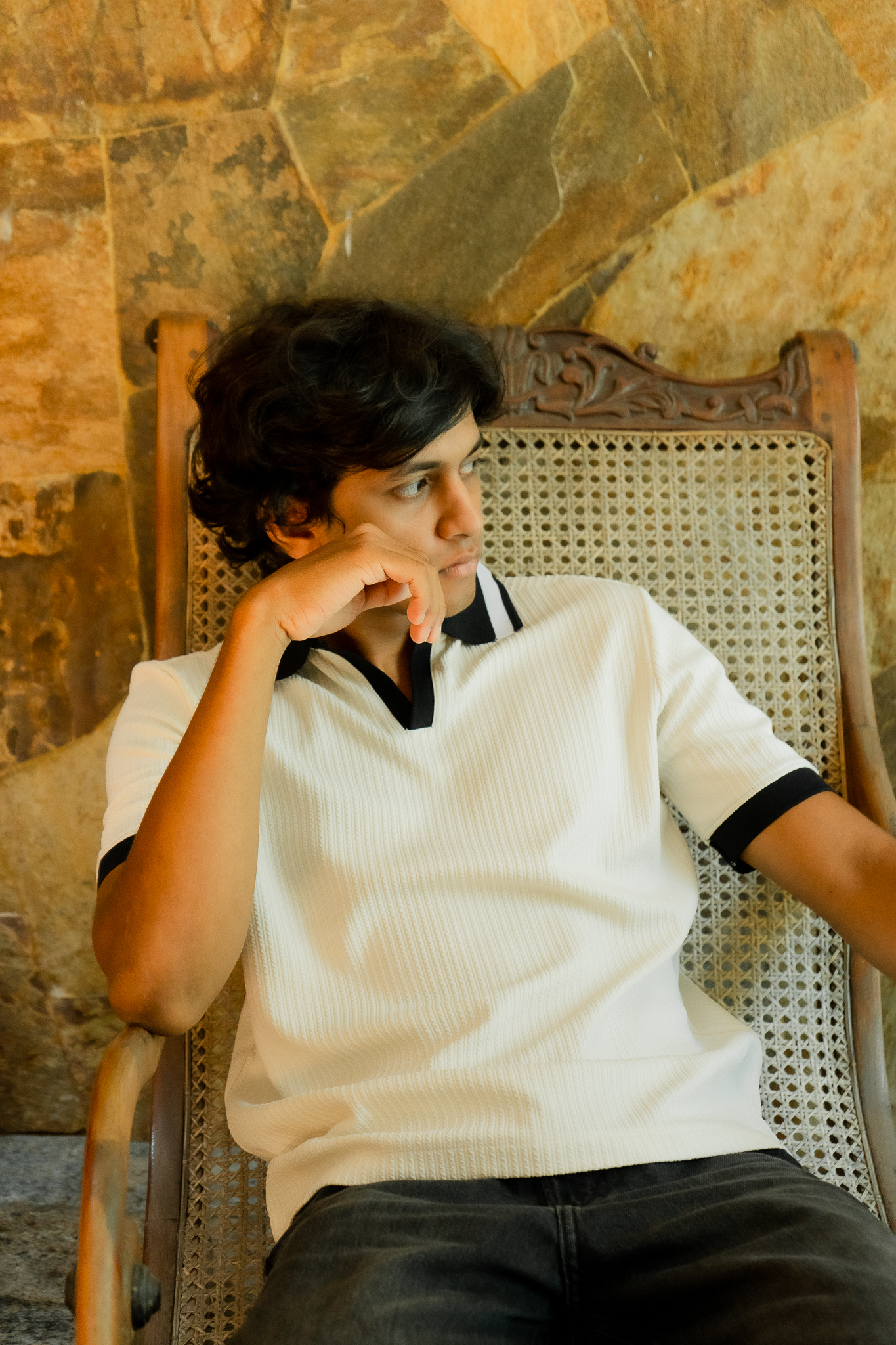 Contrast Collar Polo view 4